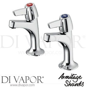 Armitage Shanks Sandringham 21 High Neck Pillar Taps 1/2 Inch Spare Parts B9885AA GEN1