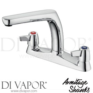 Armitage Shanks B9886AA Sandringham 21 Sink Mixer 2 Tap Hole - Lever Handles - Spare Parts