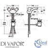 Ideal Standard B9889AA Mixer Spare Diagram