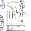 Ideal Standard B9889AA Mixer Spare Tech Diagram