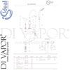 Ideal Standard B9892AA Mixer Spare Tech Diagram