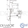 Ideal Standard A7120AA Mixer Spare Diagram