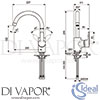Ideal Standard B9932AA Mixer Spare Diagram