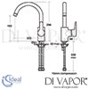 Ideal Standard Concept Blue Sink Mixer Dimensions