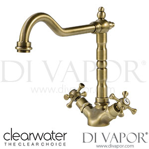 Clearwater BAB Baroc Twin Lever Antique Bronze Monobloc Kitchen Mixer Tap Spare Parts