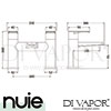 Nuie BAI303 Bailey Bath Filler Spare Parts Diagram