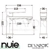 Nuie BAI345 Bailey Mini Mono Basin Mixer Spare Parts Diagram