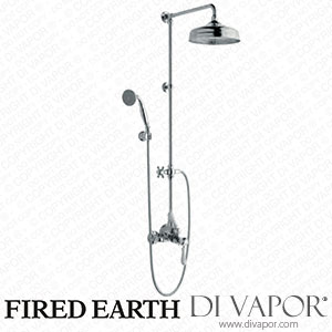 Fired Earth Baltimore Grande Dual control, thermostatic valve with fixed riser, diverter, hose, handset and bracket (BALEXPSHOW) Spare Parts