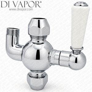 Bayswater Traditional Thermostatic Shower Diverter Valve Compatible with Grand Rigid Riser Shower Kit BAYS201