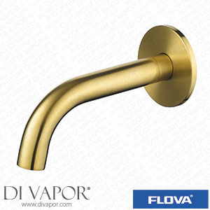 Flova BB-LVSPOUT 170Mm Wall Mounted Bath Spout - Brushed Brass Spare Parts