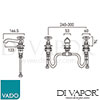 VADO BC-AXB-101-BN Mixer Spare Parts Diagram
