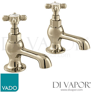 VADO BC-AXB-106-BN Axbridge Cross Handle Basin Pillar Taps Bright Nickel Spare Parts