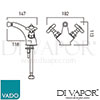VADO BC-AXB-110-BN Mixer Spare Parts Diagram