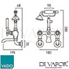 VADO BC-AXB-120-BN Spare Parts Diagram