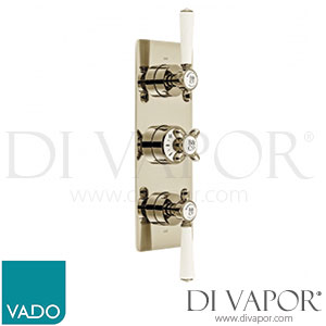 VADO BC-AXB-128/3-BN Axbridge 3 Outlet 3 Handle Concealed Thermostatic Shower Valve - Bright Nickel - Spare Parts