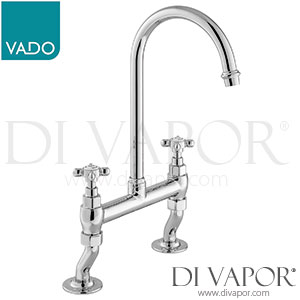 VADO Axbridge Bridge Kitchen Mixer Tap