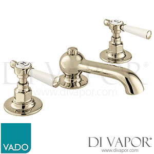 VADO BC-AXB-201-BN Axbridge 3 Hole Basin Mixer Tap - Bright Nickel - Spare Parts