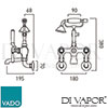 VADO BC-AXB-220-CP Mixer Spare Parts Diagram