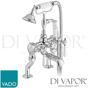 VADO BC-AXB-231-CP Axbridge Deck Mounted Exposed Bath Shower Mixer with Shower Kit Spare Parts