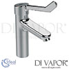 Ideal Standard CeraPlus 2 Grande Medical Handle no Pop-Up Waste Tap Spare Parts