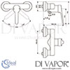 Ideal Standard CeraPlus 2 Shower Mixer Dimensions