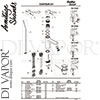 American Standard BC122AA Mixer Spare Tech Diagram