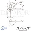 Ideal Standard Ceraflex Sink Mixer Bluestart Dimensions