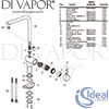Ideal Standard Ceralook Chrome Sink Mixer Bluestart Kitchen Tap Spares