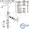 Ideal Standard Ceralook Silver Storm Sink Mixer Bluestart Kitchen Tap Spares