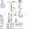 Ideal Standard BC185AA Mixer Spare Tech Diagram
