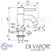 Ideal Standard eraline Bath Pillar Taps Dimensions