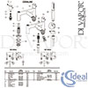 Ideal Standard Ceraline 2H Dual Control Shower Mixer Kit Spares