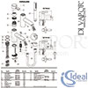 Ideal Standard Ceraline 1H Single Lever Shower Mixer Kit Spares