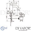 Ideal Standard Ceraline Single Lever Basin Mixer Tap Waste Dimensions
