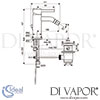 Ideal Standard Ceraline Bidet Mixer Pop-Up Waste Dimensions