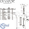 Ideal Standard Ceraline Single Lever Basin Mixer Tap without Pop-Up Waste Spares