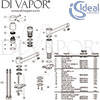 Ideal Standard Ceralook Sink Mixer Bluestart Silver Storm Kitchen Tap Spares