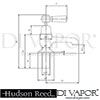 Hudson Reed Topaz Bath Taps Dimension