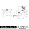Hudson Reed Topaz Bath Tap Filler Dimension