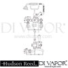 Hudson Reed Topaz Bath Shower Mixer With Shower Kit Dimension