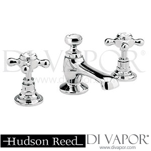Hudson Reed Topaz 3 Tap Hole Basin Mixer Tap With Pop-Up Waste - Chrome - BC307HX Spare Parts