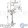 Ideal Standard BC340AA Mixer Spare Diagram
