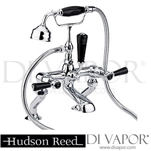 Hudson Reed Topaz Black Lever Deck Mounted Bath Shower Mixer Tap & Shower Kit Spare Parts