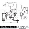 Hudson Reed Topaz Bath Shower Mixer Tap Shower Kit Dimension
