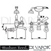 Hudson Reed Topaz Black Wall Mounted Bath Shower Mixer Tap Shower Kit Dimensions