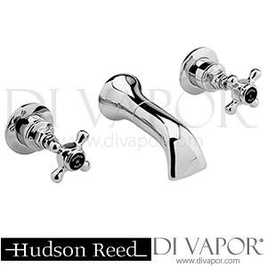 Hudson Reed Topaz Black 3 Tap Hole Wall Mounted Basin Mixer Tap - BC417HX Spare Parts