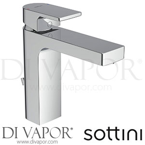 Sottini BC430AA Ceno Grande Project Basin Mixer with Pop-Up Waste 5LPM Spare Parts