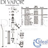 Ideal Standard Alpha Bidet Mixer Plastic Pop-Up Waste Spares
