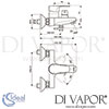 Ideal Standard Cerafine D Exposed Chrome Bath Shower Mixer Dimensions