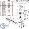 Ideal Standard Cerafine D Exposed Grey Chrome Bath Shower Mixer Spares